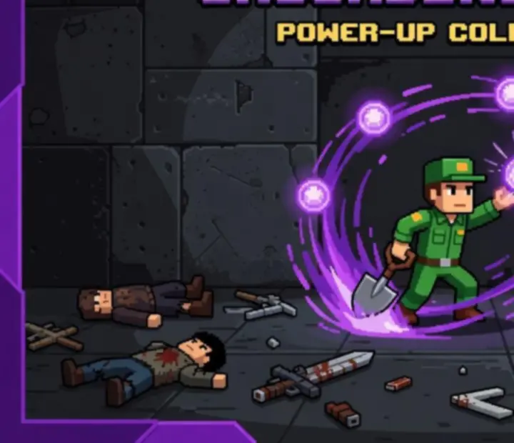 Pixel-art power-up a upgrady pre zbrane v Groundskeeper2